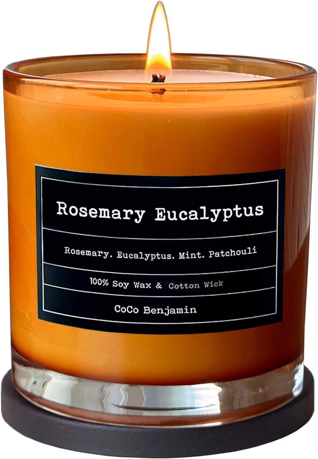 100 Soy Highly Scented Hand Poured Soy Candle Rosemary Eucalyptus