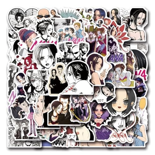 50Pcs Nana Anime StickersMonogram Decal Vintage Aesthetic StickersVinyl Waterproof Pink Bowsfor Water Bottle Laptop Phone JournalGifts for Kid Girl Women R