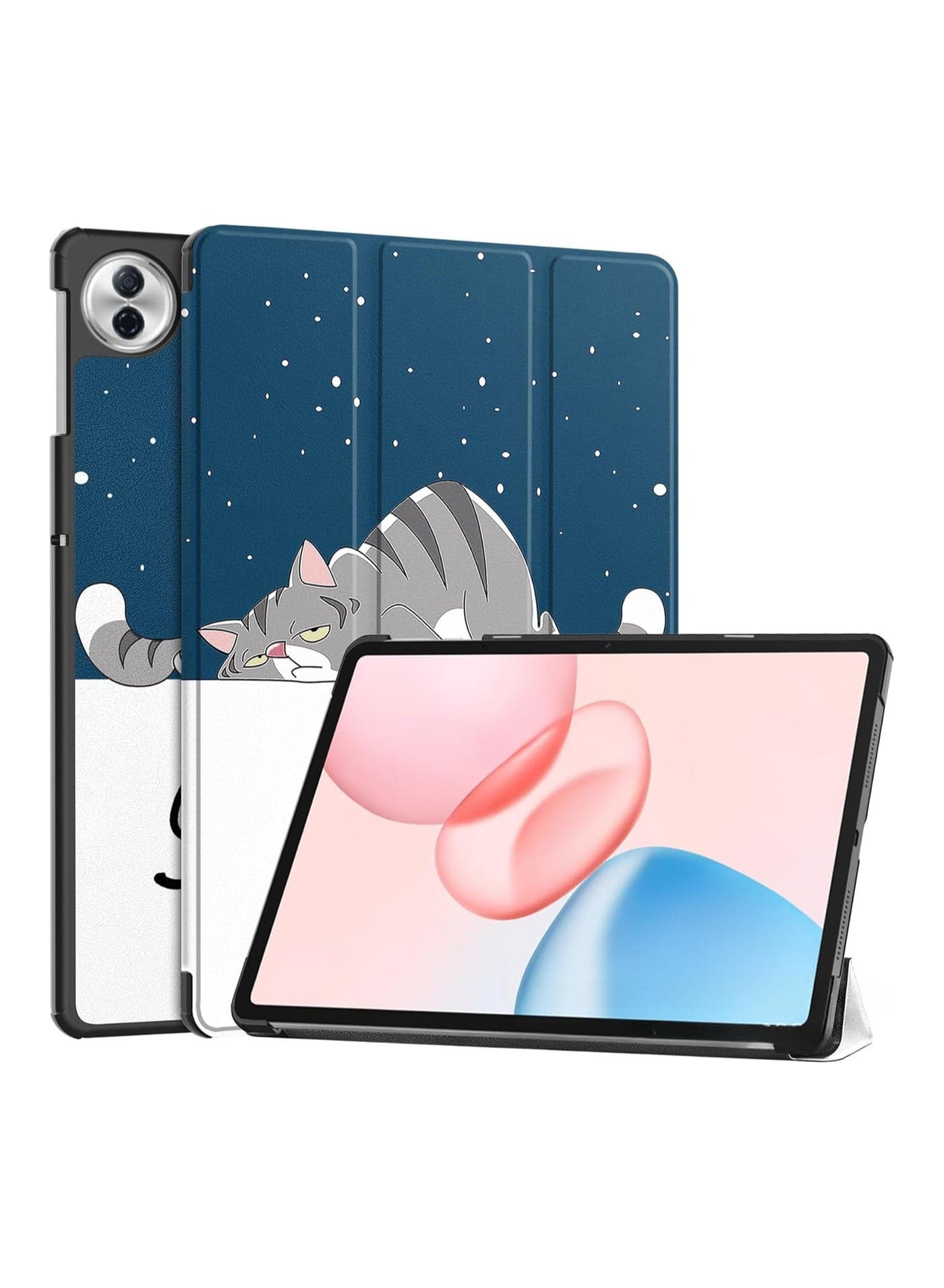 Case Compatible with Honor Pad 10 12.1 Inch 2025, Cute Pattern Hard PC Back Tablet Case with Auto Sleep Wake (LM)