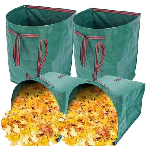 4Pack leaf collectorsLarge Yard DustpanType 53Gallon Garden Bag for Collecting LeavesReuseable Heavy Duty lawn and leaf bagsGarden Waste Container for Clean Up Outdoor Debris Grass Clippings