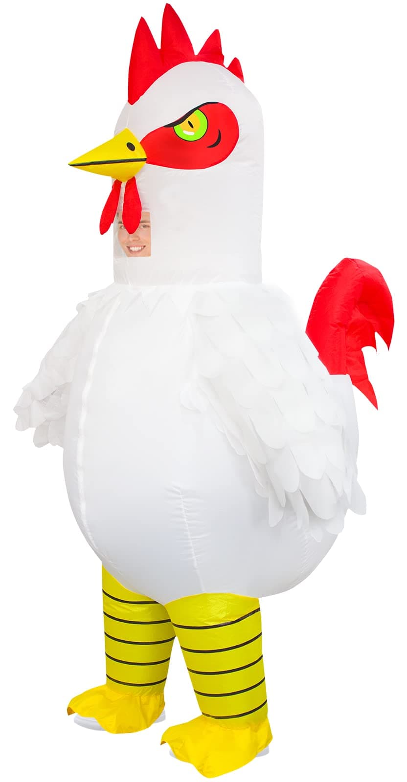 Stegosaurus Inflatable Chicken Costume for Adult, Blow up Rooster Costumes Ride On Chicken Costume Halloween Funny Costume Cosplay Easter