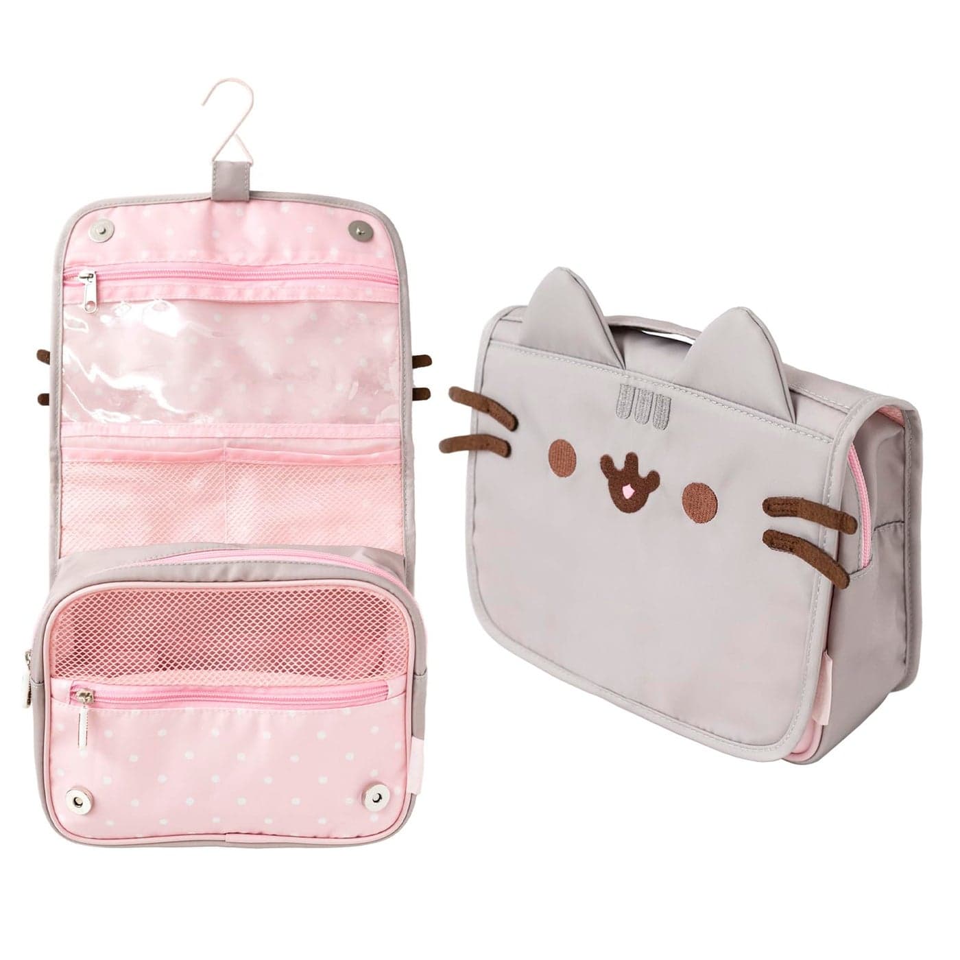 Grupo Erik Official Pusheen Hanging Travel Toiletry Bag | Hanging Toiletry Bag with Hanging Hook, Travel Bag, Makeup Toiletry Bag, Cosmetic Bag, Pusheen Gifts - Kawaii Bag