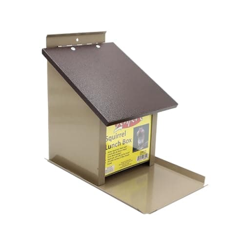 Zenport Z38079 Squirrel Lunch Box Hopper Feeder, Beige