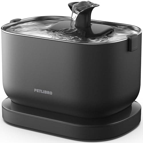 PETLIBRO Cat Water Fountain Cordless Pet Water Fountain Battery Operated 25L84oz Dockstream Water Fountains for Cats Indoor Cat Fountain with Stainless Steel Tray Easy to Clean BPAFree