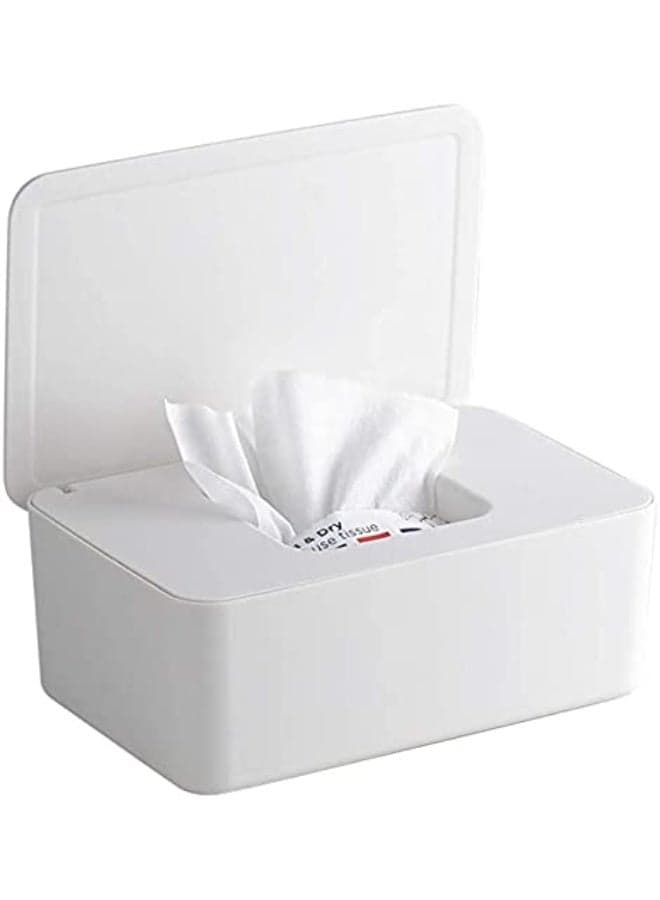 Share Wipes Dispenser Box Dry Wet Tissue Paper Case Holder, Napkin Napkin Box Holder with Lid for Home Office