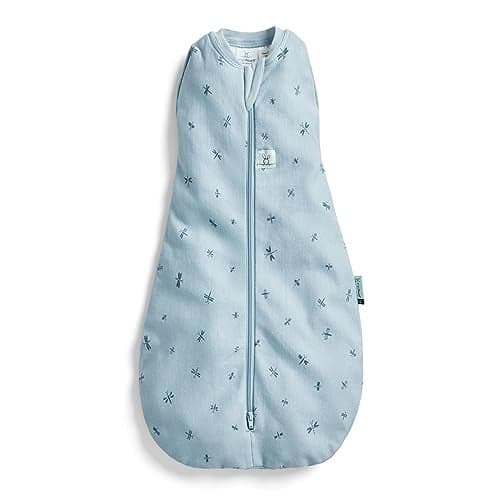 ergoPouch Cocoon Swaddle Sack 2.5 TOG - Baby Sleep Sack, Gentle Snug Fit Helps Calm Startle Reflex, Ideal for Arms In/Out Sleeping, Soft Breathable Fabric for Better Sleep (6-12 Months, Dragonflies)