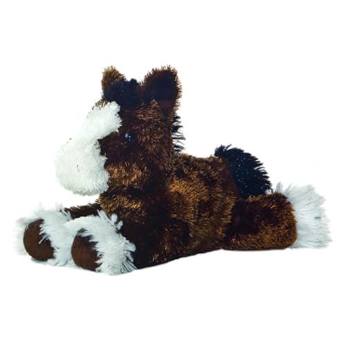 Aurora Adorable Mini Flopsie Clydes Stuffed Animal Mini Companions Ready for Playful Adventures for Kids All Ages Toddlers Adults and Families Brown 8 Inches