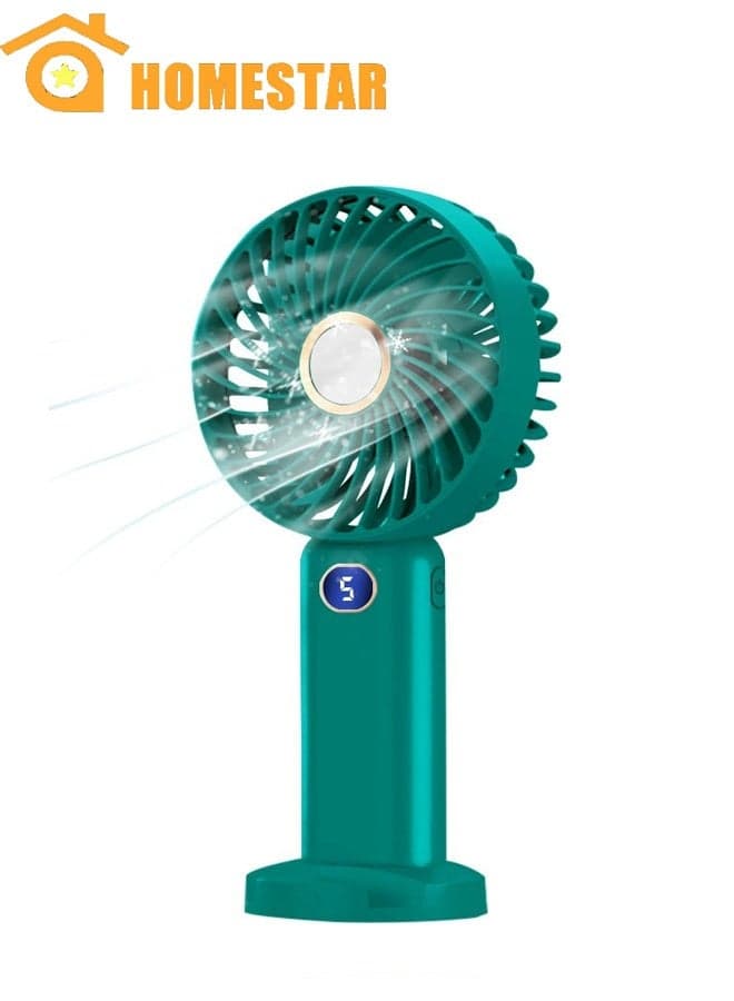 Portable Handheld Fan, 5 Gear Personal Fan-Mini Fan, Multifunctional-Digital Display, Silent Fan-Long Endurance Pocket Fan