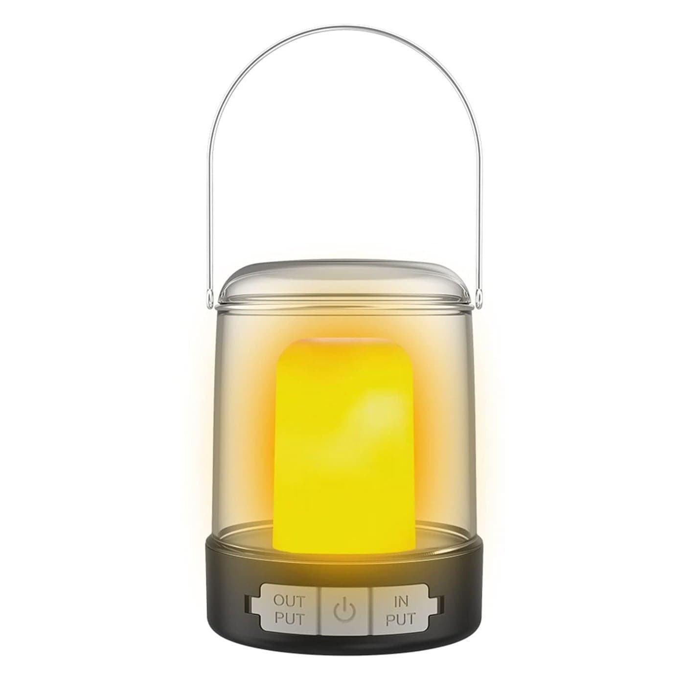 SANGOZS Outdoor Multifunctional Camping Light with USB Charging Stepless Dimming Tent Light Flame Lamp Home Portable Camping Mood LightPack of 1