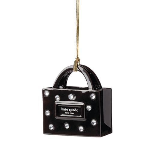 kate spade New York Be Jolly KSNY Signature Shopping Bag Ornament, Christmas