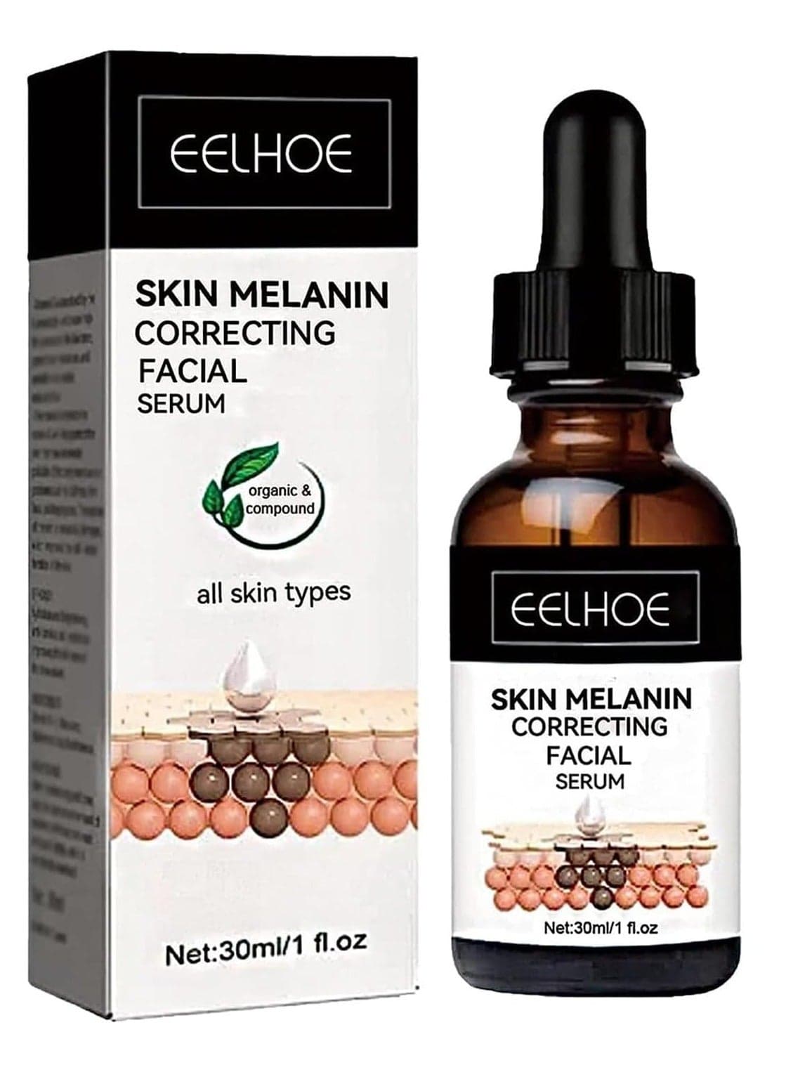Advanced Melanin Corrector Serum - Even Tone & Radiant Complexion - Dark Spot Remover Fade Dark Spots & Uneven Tone -30 mL