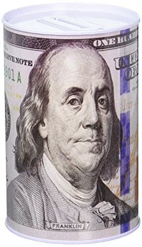 Chadamyi 100 Dollar Bill Tin Money Bank Note Metal Money Box 100 Bill Dollar Moneybox 5 78 Tall X 4 Metal Money Coin Bank 100 Benjamin Franklin Coin Bank