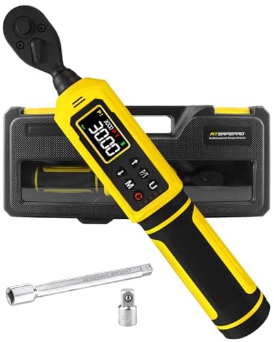 14 Digital Torque Wrench 42656 inlbs wColor Screen 5 Units 2 Accuracy BuzzerVibrationLED Inch Pound Torque Wrench Set Includes Extension 14 to 38 Adapter for Bike Motor DIY