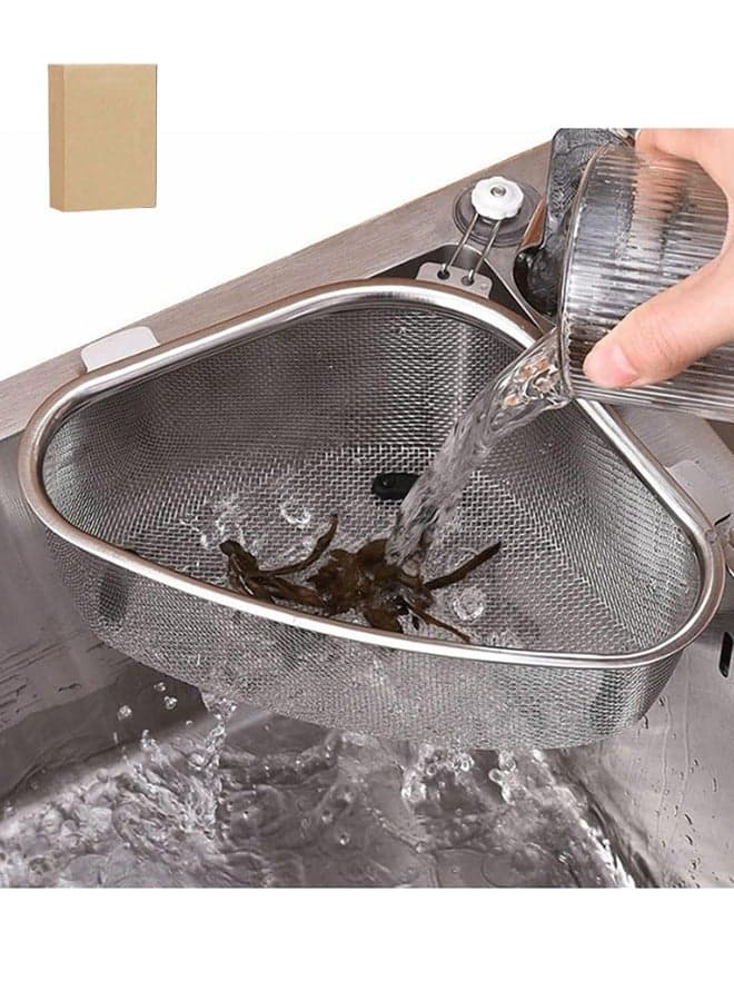 Kitchen Sink Strainer, Triangle Food Catcher for Waste and Leftovers