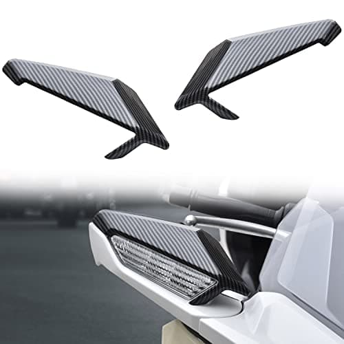 VEISUTOR Rearview Mirror Trim Kit for Goldwing GL1800 Front Carbon Fiber Pattern Rear View Mirror Trim Cover Decoration for Honda Gold Wing 1800 GL1800 20182020 Accessories