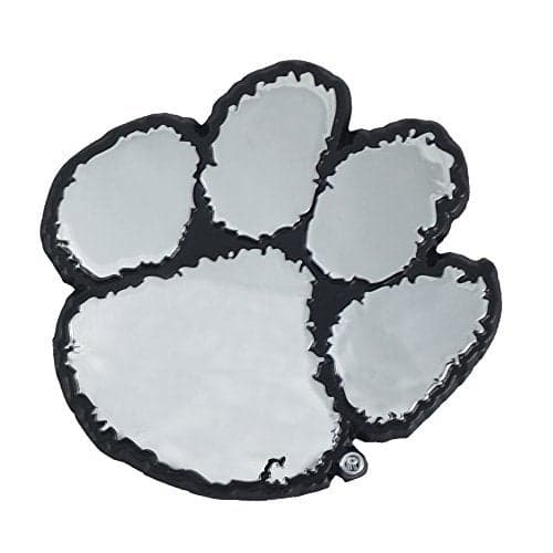Fanmats - 14851 FANMATS NCAA Clemson University Tigers Chrome Team Emblem 3"x3.2"