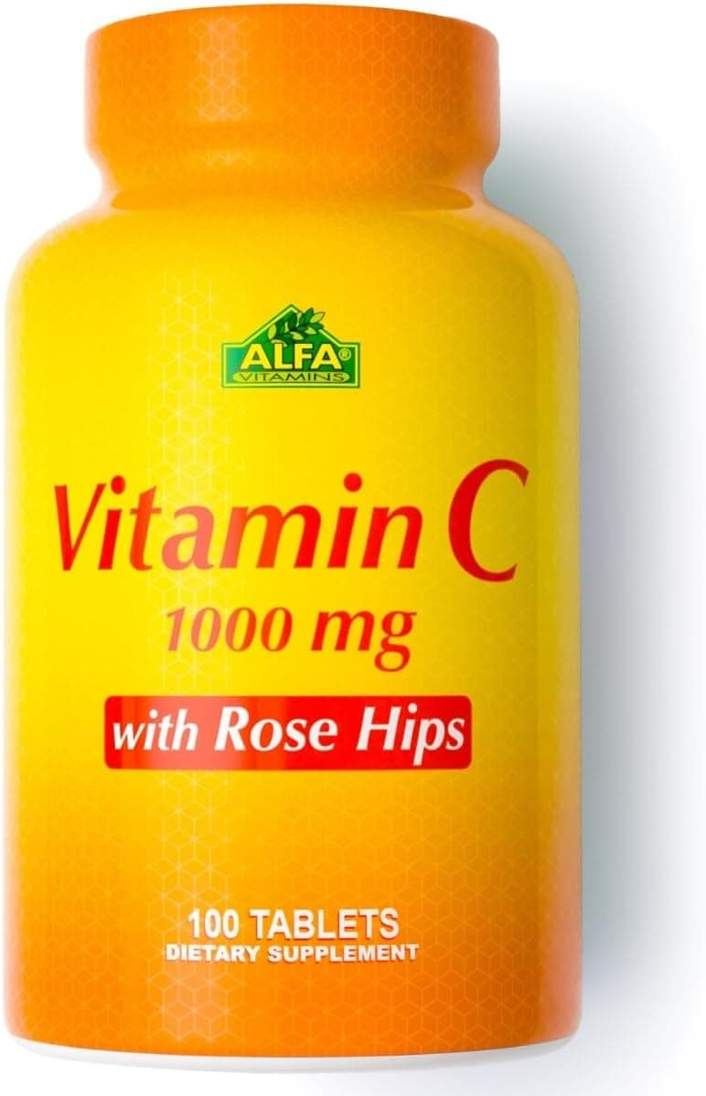 Vitamin C 1000 mg Tablets with Rose Hips
