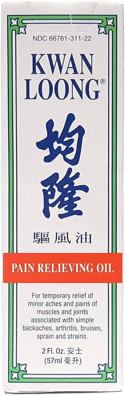 Kwan Loong Medicated Massage Oil for Pain Relieving 2 oz Menthol Oil Recommended for Arthritis Shoulders Knee Joint Discomfort Back Neck Pain Relief Sore Muscle