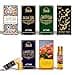 Dukhni Maamoul Attar Oil Set Arab perfume oils for men and women 6 assorted scents x 6ml Arabian oud oil fragrances Sampler Gift set Halal Vegan Islamic Scents