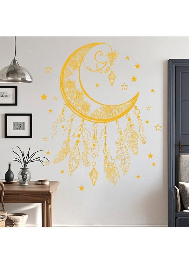 Ramadan Wall Decor Stickers Islamic Muslim Wall Stickers Eid Mubarak Wall Decals Lantern Moon Star Window Clings for Home Wall Living Room Bedroom Décor Wallpaper