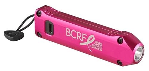 Streamlight 88824 Wedge XT 500Lumen 1900Candela Flat Everyday Carry Flashlight Includes USBCable and Pocket Lanyard Pink BCRF Edition