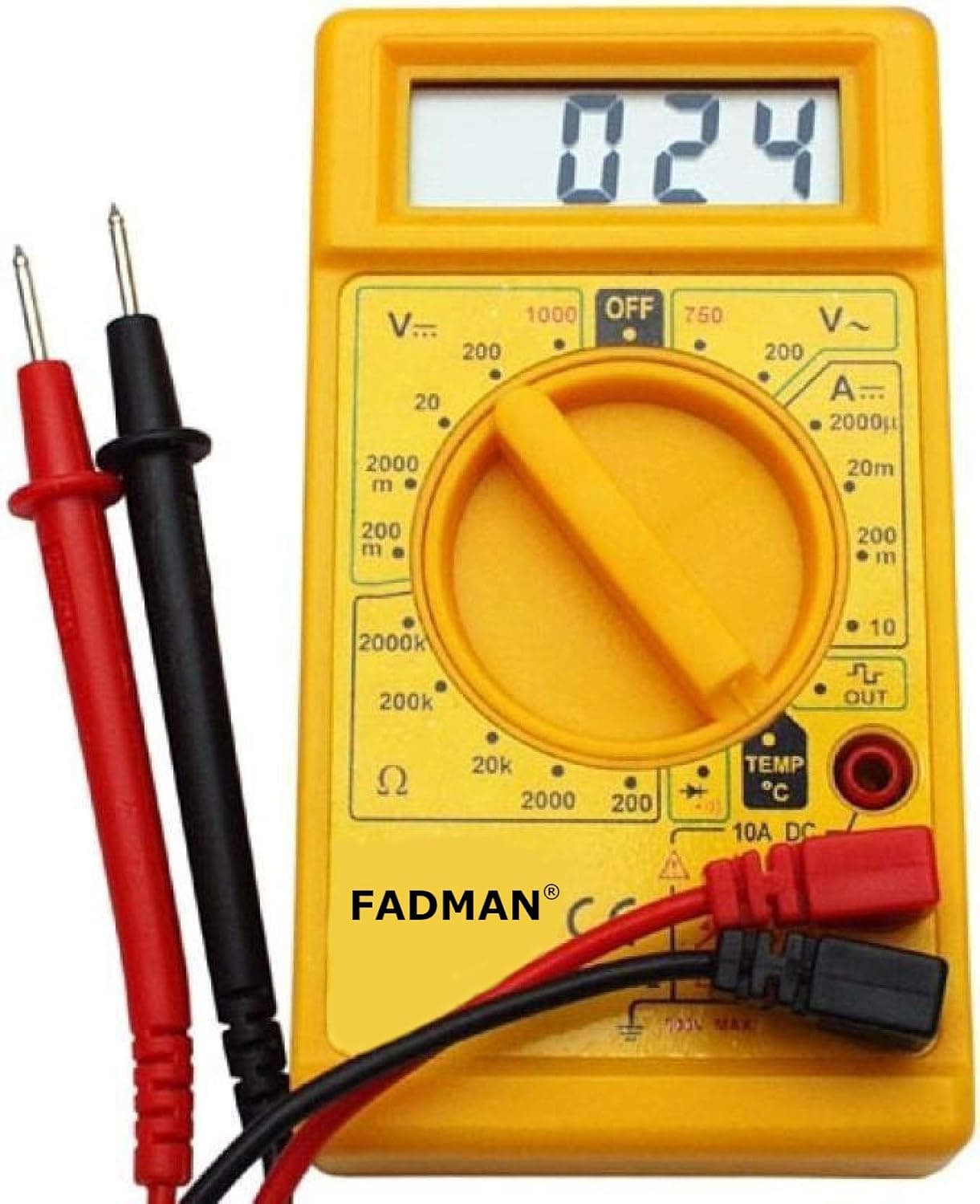 FADMAN FD4 DIGITAL MULTIMETER YELLOW
