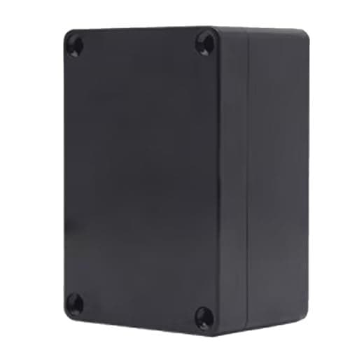 Project Box for Electronics -Electrical Enclosure, Junction Box ABS Plastic Dustproof Waterproof IP65, with 4 PCS M16 Cable Glands Black (6.3x4.33x3.54 inch (160 x 110 x90 mm)