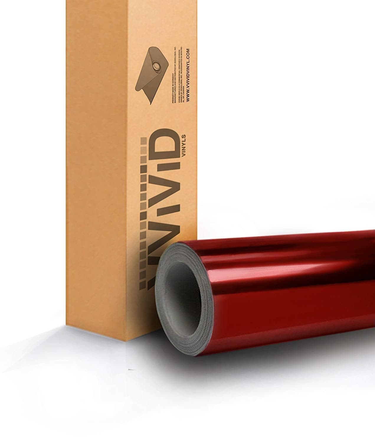VViViD Red Mirror Chrome Cast Vinyl Wrap for Car Boat Bike Self Adhesive Film Air Release Bubble and AirFree 3MIL 1ft x 5ft