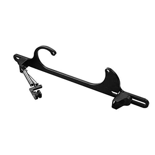TASAN RACING Throttle Cable Bracket holley 4150 4160 Series Adjustable Aluminum Carburetor Bracket Black