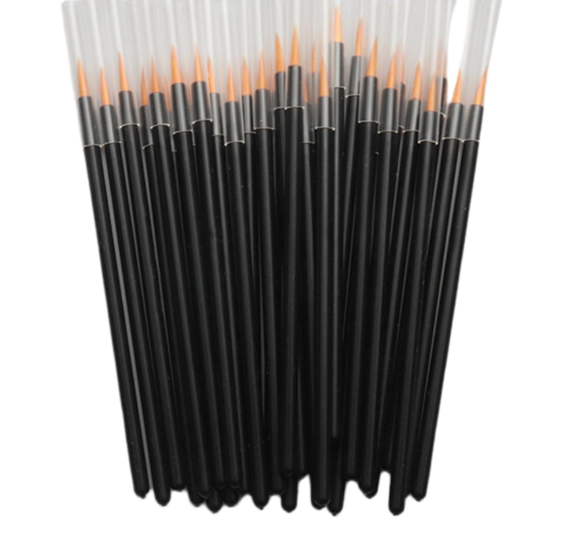 Dhjrefhhd 50Pcs Disposable Eyeliner Brushes Hooded Eyeliner Brush Eye Liner Wands Eyeliner Makeup Brushes Makeup Eyeliner Tool Sticks
