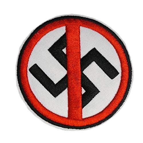 CutePatch AntiNazi Anti Racist Anti Facist Embroidered Iron On Patch