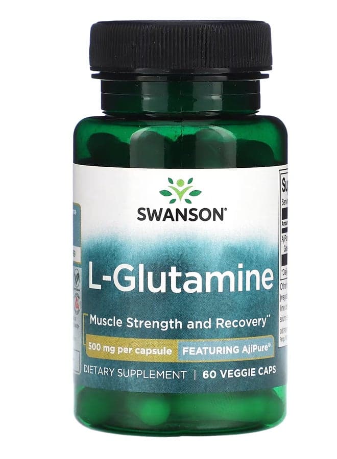 L-Glutamine 500 mg 60 Veggie Caps