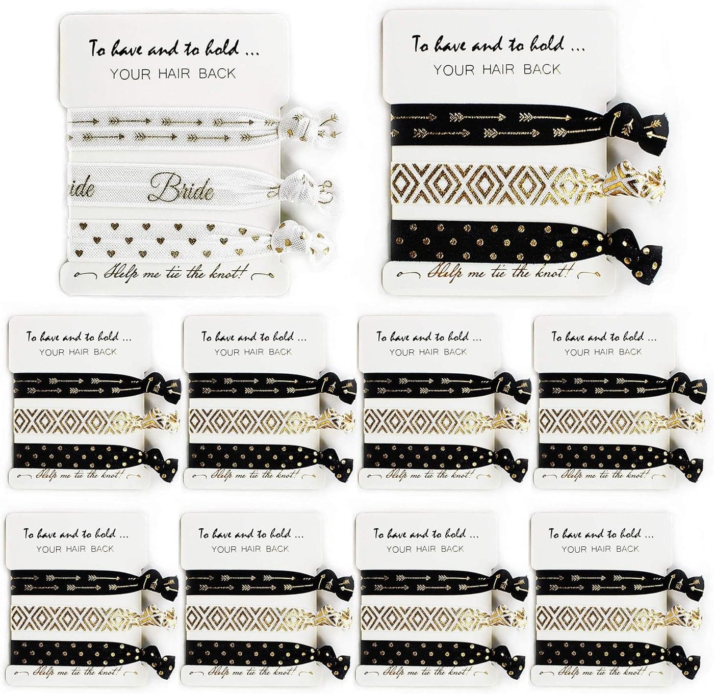 LADY HOME Bride Tribe Hair Accessory Bridesmaid Bachelorette Party Gifts or Wedding Favors
