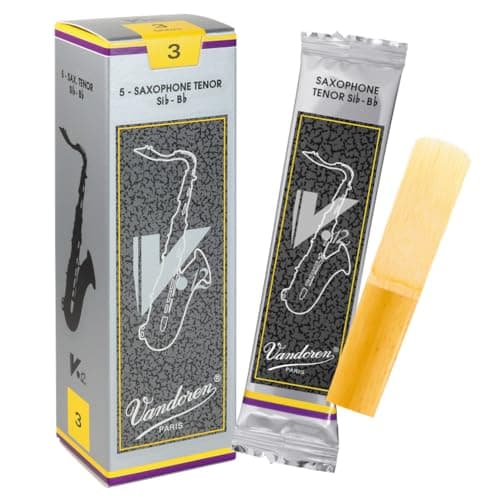 Vandoren SR623 Tenor Sax V.12 Reeds Strength 3; Box of 5, Black