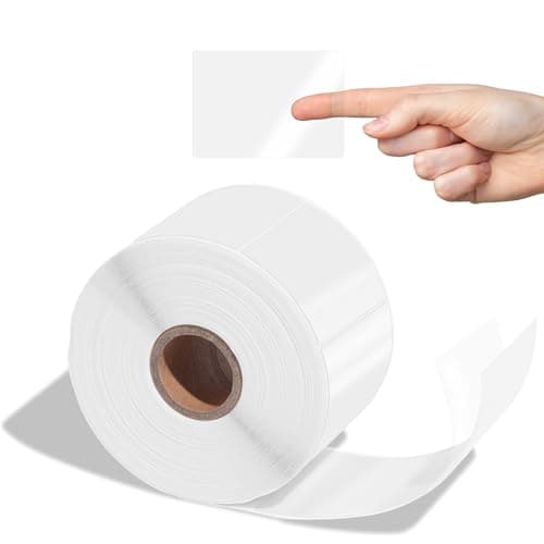 Aegis Adhesives - 2" X 3" Clear Rectangle Labels - Transparent Stickers to Protect Barcodes, Addresses, Library Book Spines, and More (1 Roll, 500 Labels/Roll)