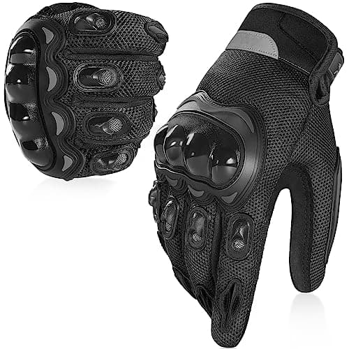 COFIT Breathable Mesh Motorcycle Gloves Touchscreen Protective Motorbike Gloves for Men and Women BMX ATV MTB Riding Road Racing Motocross Racing Cycling Black XL
