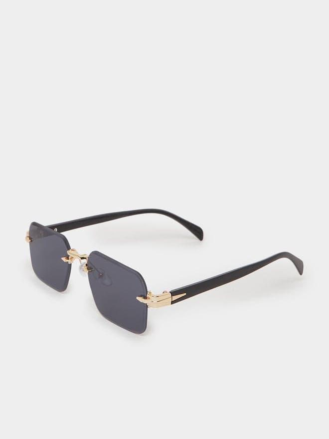 Styli Square Frame Sunglasses with Nose Pads