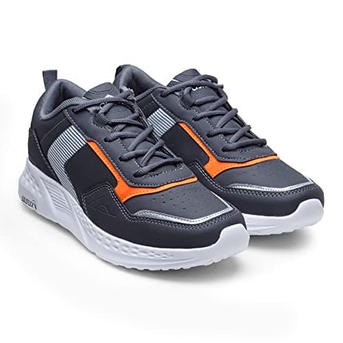 ASIAN Men's Waterproof-13 Orange Synthetic Sports Running Shoes UK-7