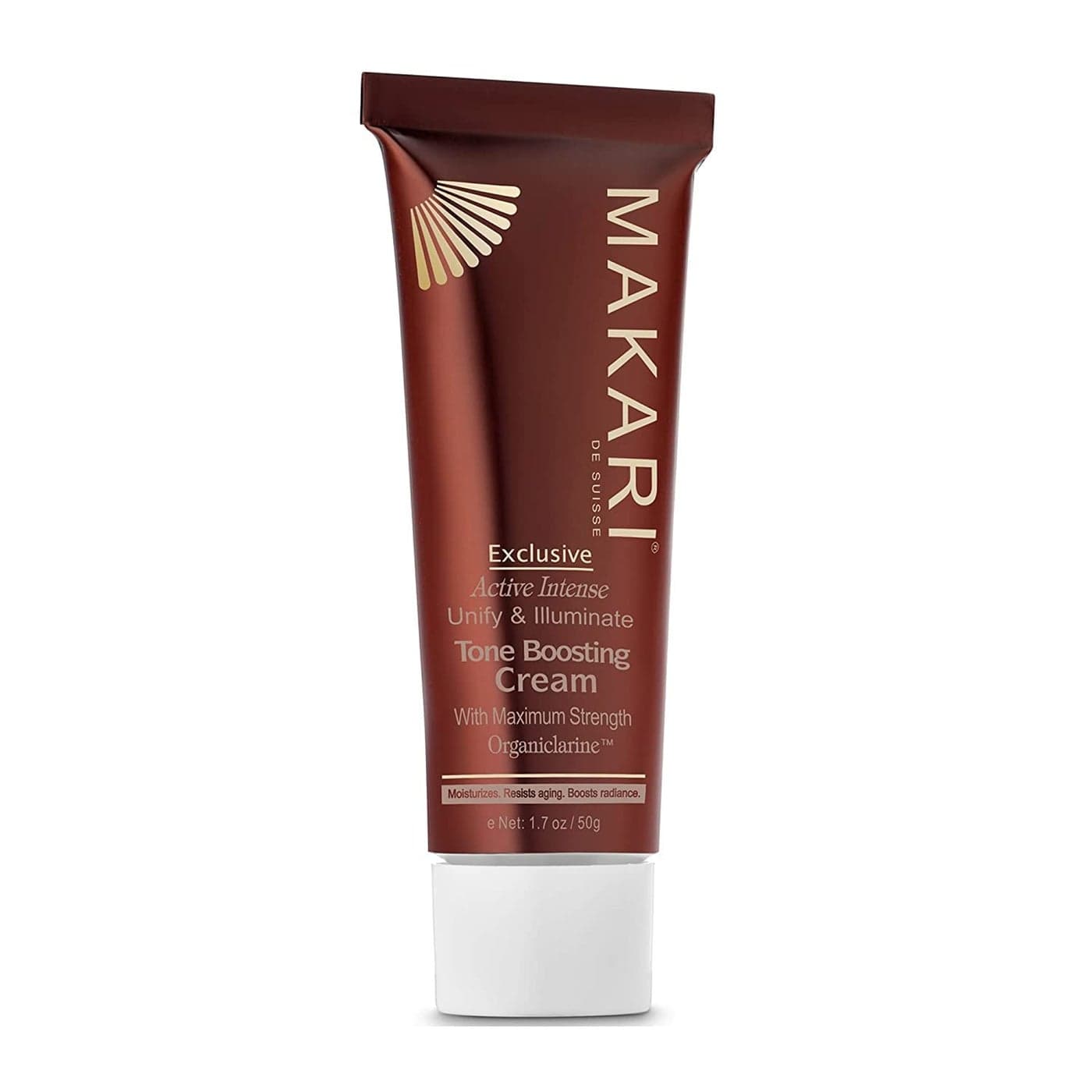 Makari Exclusive Active Intense Tone Boosting Face Cream 17 oz SkinBrightening Facial Cream Moisturizes and Softens Smoothens Fine Lines Wrinkles For Dry Normal and Maturing Skin