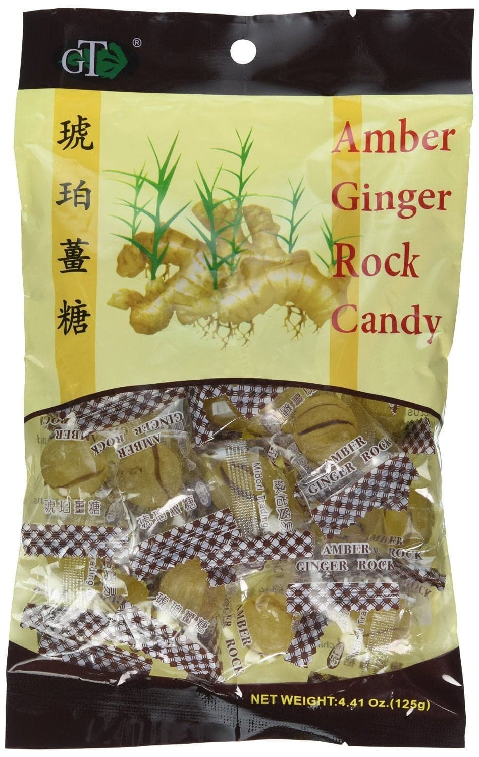 Amber Ginger Rock Candy 8Pack