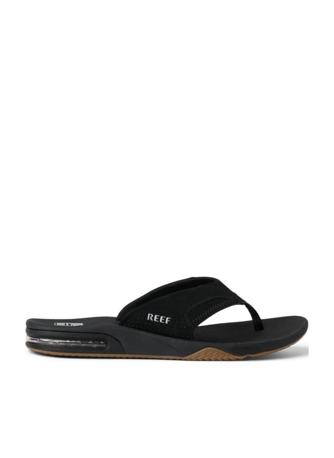 Reef Men's Sandals, Fanning, Black/Silver, 10
