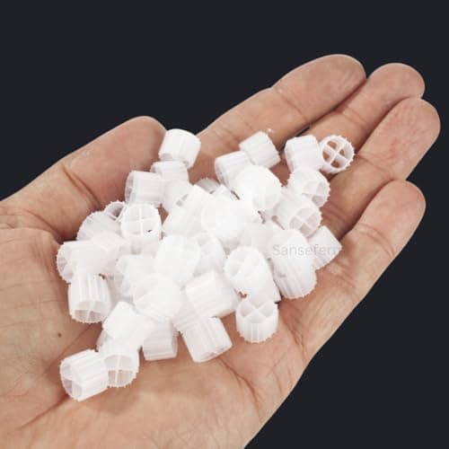 PREMIER PLANTS K1 Filter Media/Moving Bed Biofilm Reactor (MBBR) (10 mm x 7 mm) for Aquaponics Aquaculture Hydroponics Koi Ponds Aquariums (1 Litre)