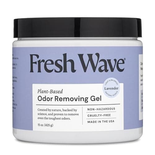 Fresh Wave Lavender Odor Removing Gel, 15 oz. | Odor Absorbers for Home | Safer Odor Relief | Natural Plant-Based Odor Eliminator | Every 15 oz. Lasts 30-60 Days | for Cooking, Trash & Pets