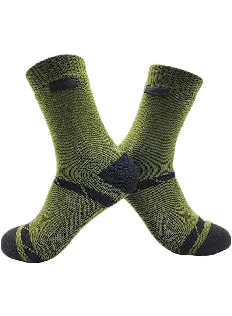 Waterproof Socks For Hiking And Outdoor Adventures. Waterproof And Breathable Ski Socks.(Green)