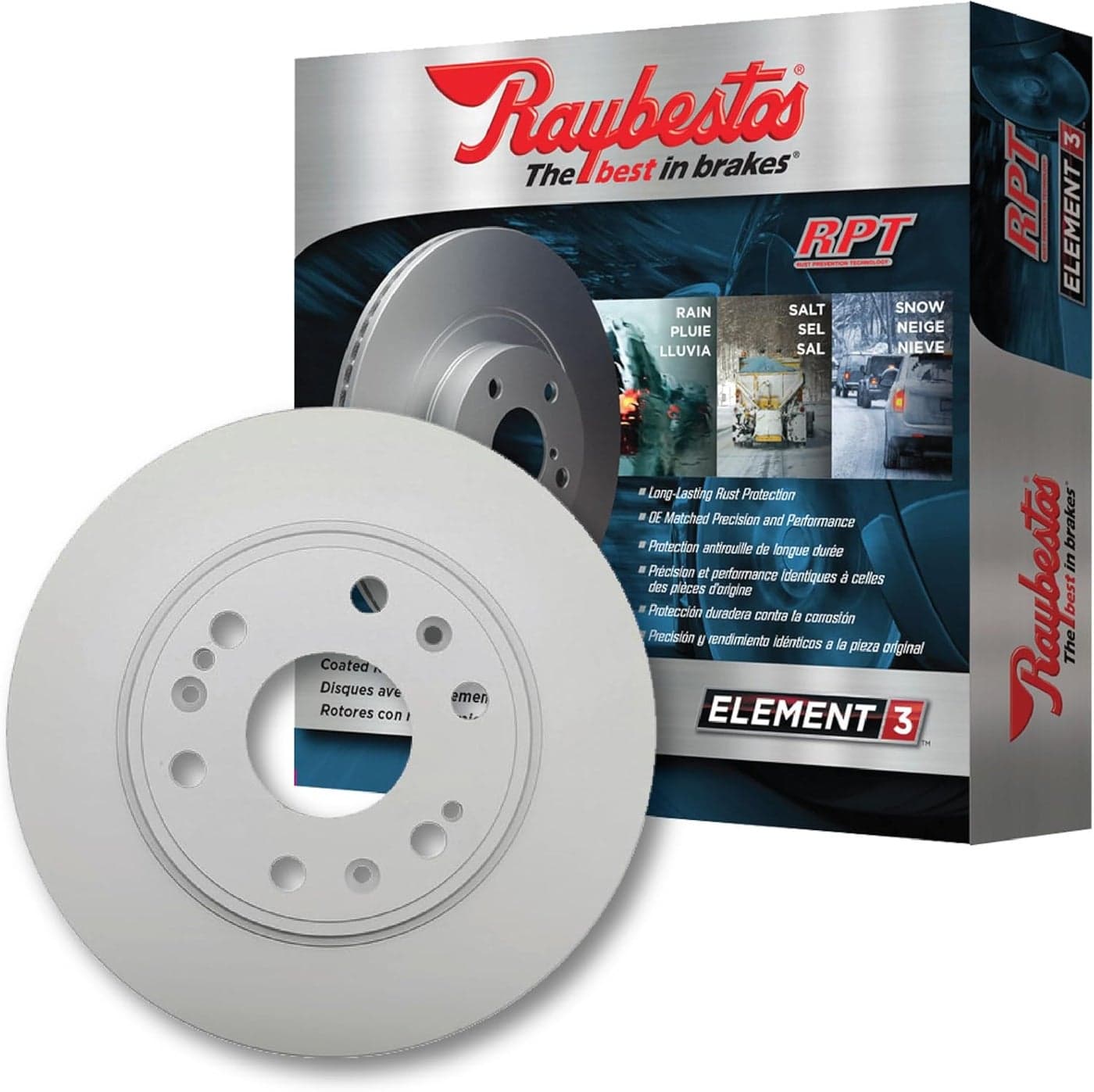 Raybestos 980636FZN Rust Prevention Technology Coated Brake Rotor - 1 Pack