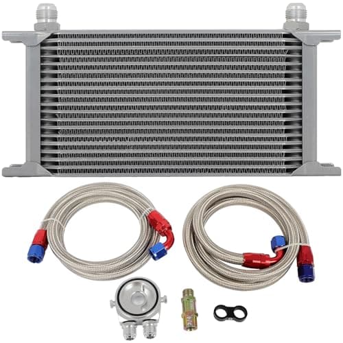 SCITOO Aluminum Transmission Oil Cooler 02EGZ0006CSL/19 Row oil cooler for 1992-1995 1999-2000 for Acura Integra 1.8L 2000 for Acura NSX 3.0L 2000 for Acura NSX 3.2L 2005 for Acura RSX 2.0L