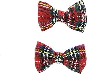 Zacs Alter Ego Small Tartan Bows on Crocodile Clip