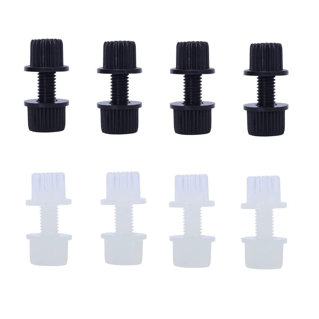 P1Tools Nylon License Plate Frame Bolts Nuts Screws Fasteners for Motorcycle License Plate Screw Bolts