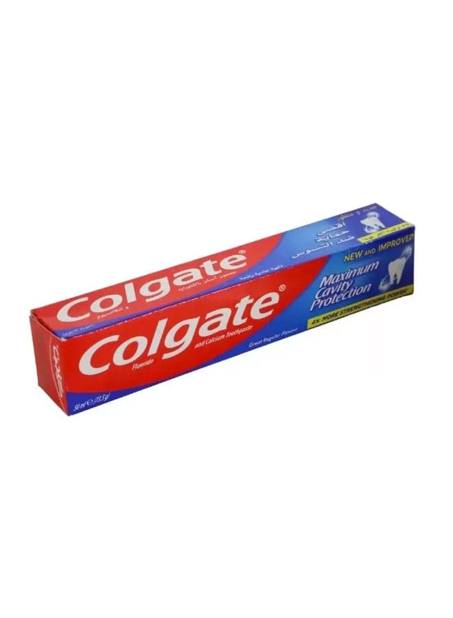 Colgate Fluoride And Calcium Toothpaste, Maximum Cavity Protection In Great Regular Flavor- 50ml