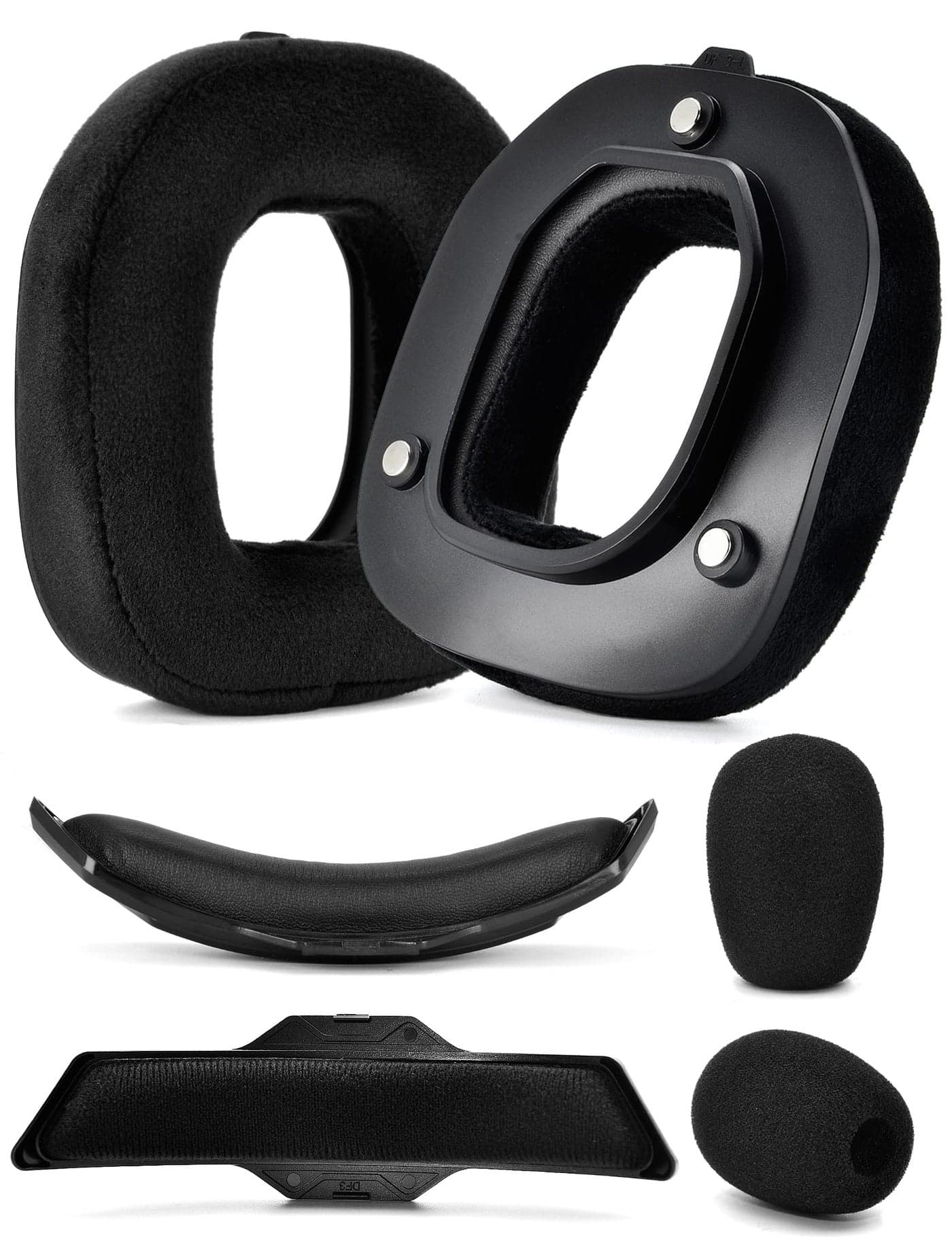 A50 Gen 3 Mod Kit - defean Replacement Earpads and Headband Compatible with Astro A50 Gen 3 Headset,Ear Cushions, Upgrade High-Density Noise Cancelling Foam, Added Thickness (Black Velour)